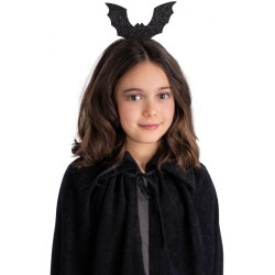 Čelenka s třpytivým netopýrem